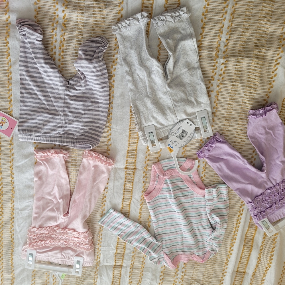 Newborn garments for girls. Toys R Us and circol brand